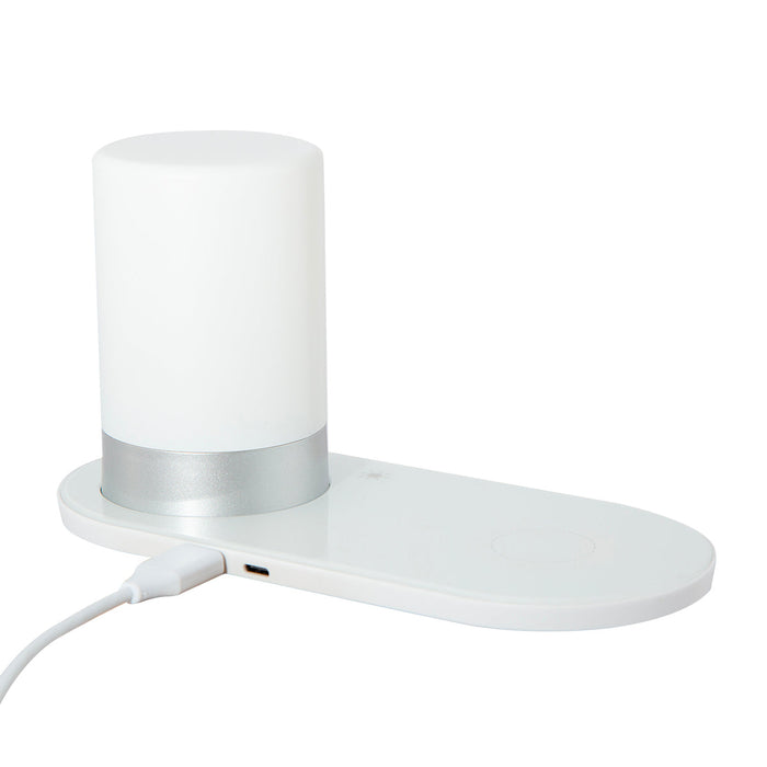 Lampara Escritorio Mesa LED Rgb USB Touch QI Wireless Dimmer