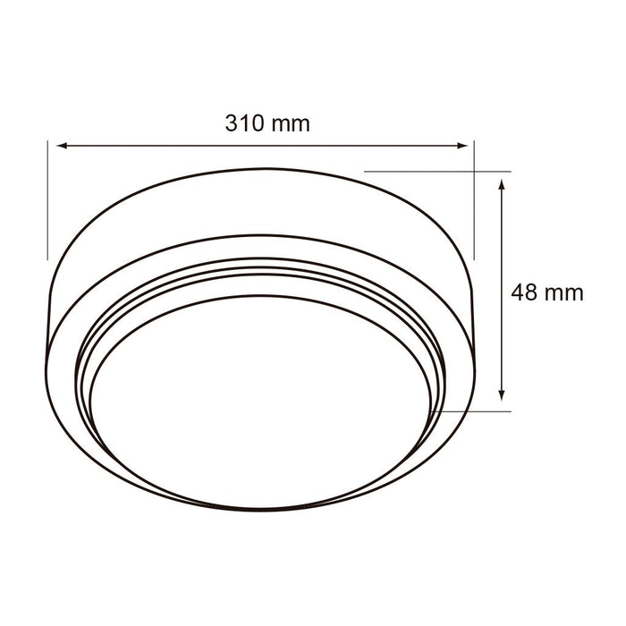 Plafón LED Inteligente, 20 W, CCT Atenuable, Compatible con Tecnolite Connect App