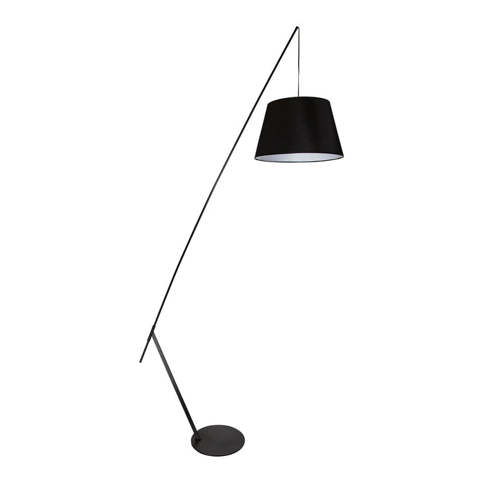Lámpara de piso 1 Luz E27 60w acabado negro mate