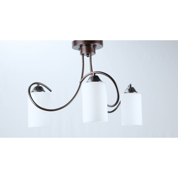 Lámpara Techo Chocolate 3L E27 60W