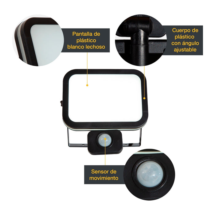 Lámpara Solar LED con Sensor de Movimiento