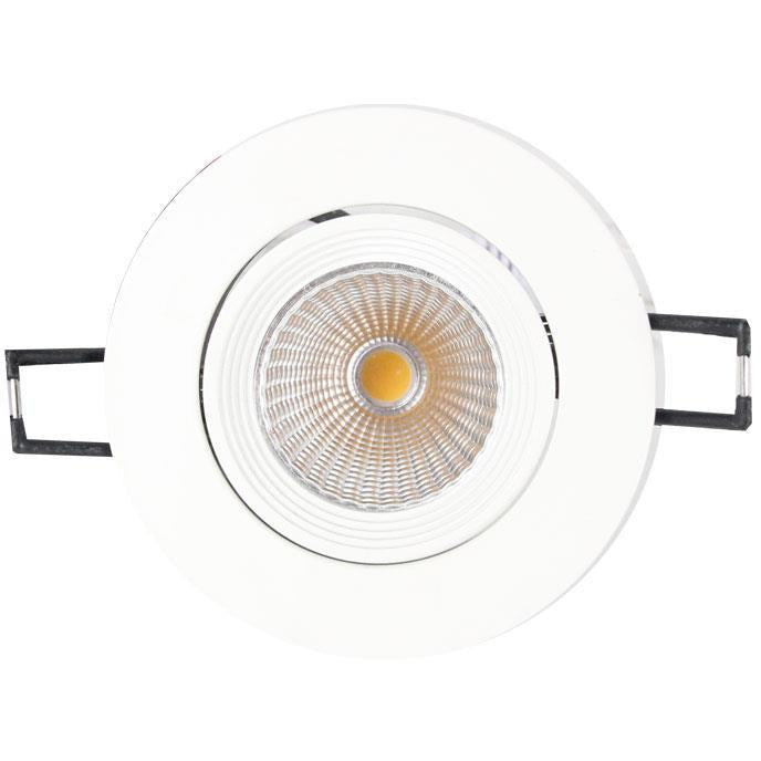 LAMP. LED EMPOTRABLE*1LT*100-277V*50/60HZ*6W*3000K*LED INCL.*ACAB. BLANCO MATE