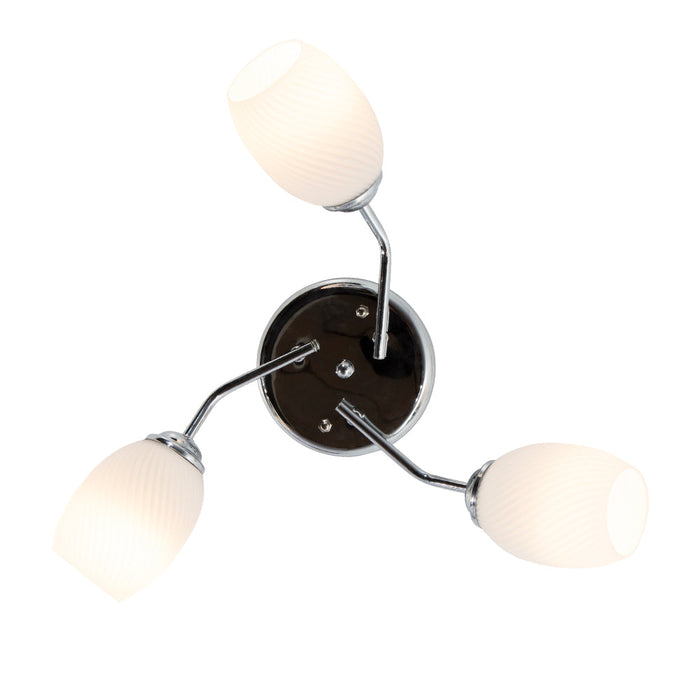 Lámpara de Techo Lumicentro Cromo 3 Luces 40W E27
