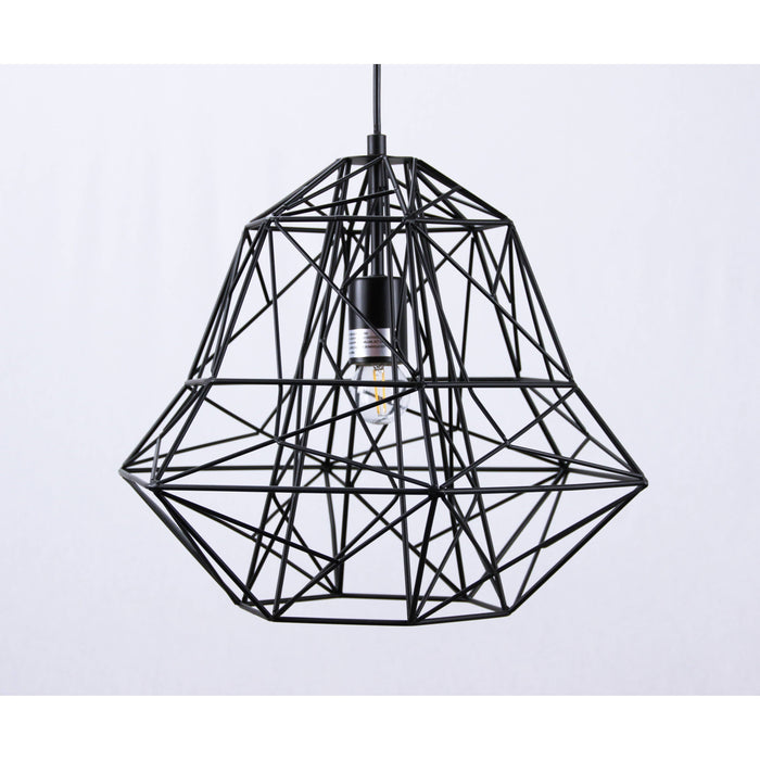 Lámpara Colgante Negro 1L E27 60W