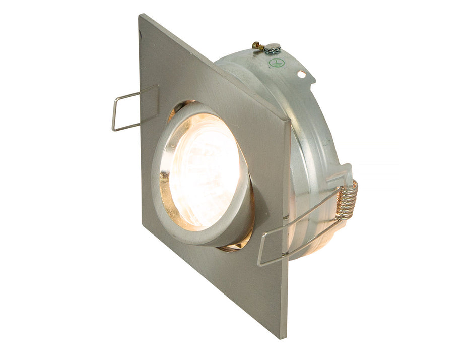 Lámpara Empotrable de 50 W Color Níquel Satinado de 1 Luz