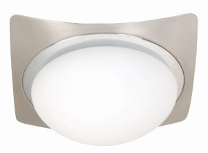 Lámpara Plafón de Color Níquel Satinado 1 Luz