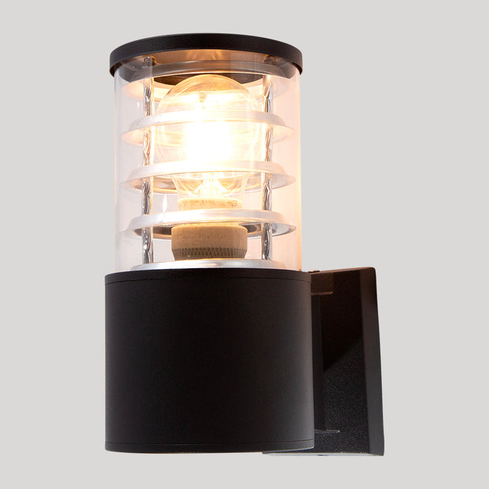 Lámpara De Pared Negra 60w E27 1 Luz