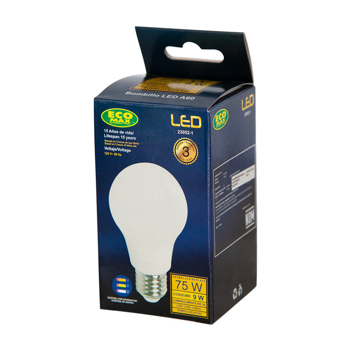 Foco LED Tipo A60 LED Integrado 8w Luz de Día 2700-6000-4000K Socket E27 Interruptor de Encendido