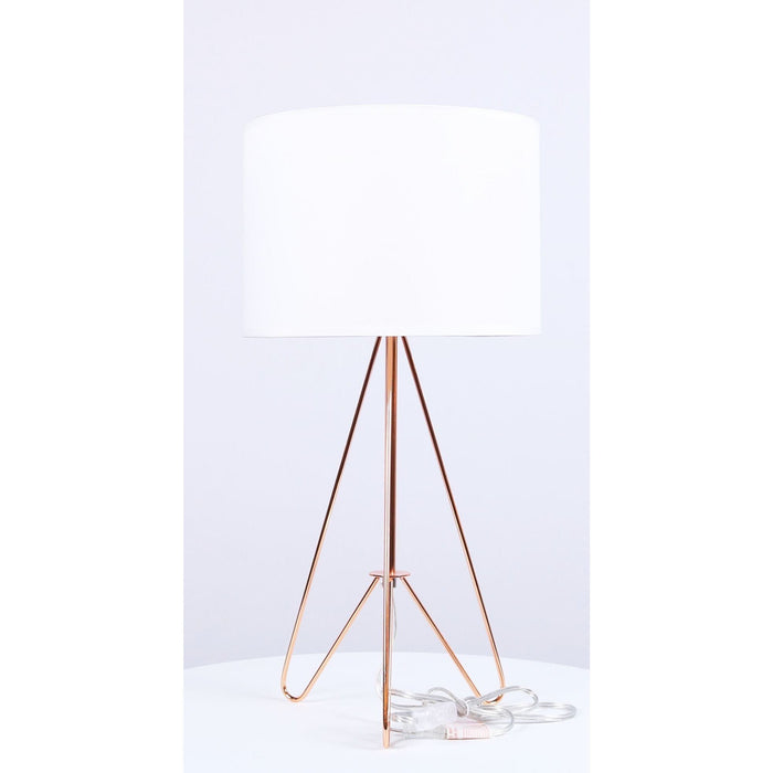 Lámpara De Mesa Cobre 60w E27 1 Luz