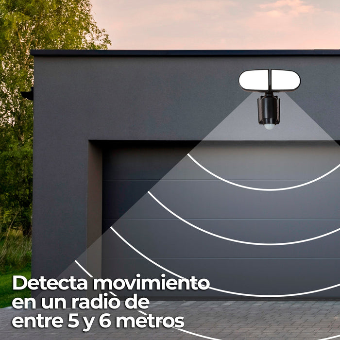 Lámpara Solar LED con Sensor de Movimiento