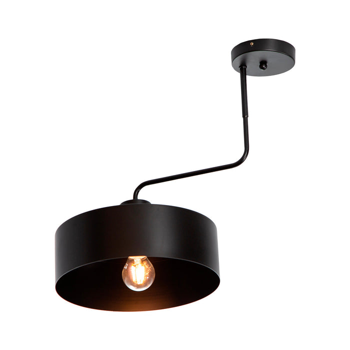 Lámpara de Techo Dark Decor Negro E27 40w 1 Luz