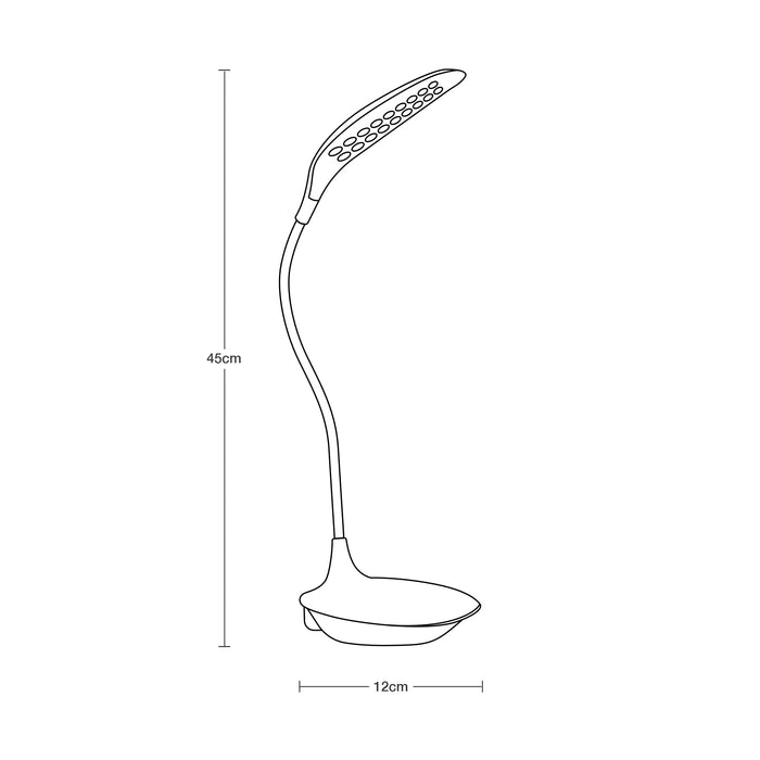 Lámpara Escritorio Recargable LED Luz Blanca 6000K