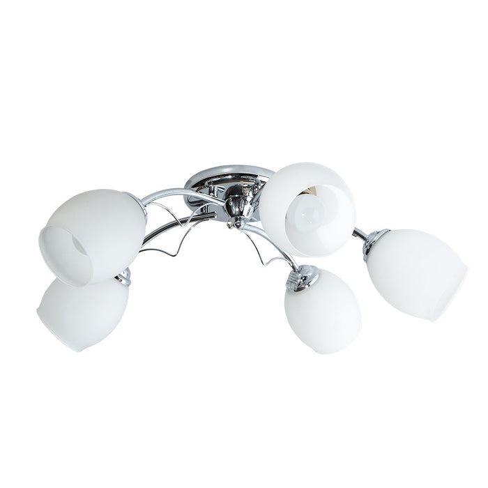 Lámpara de Techo Ike Lite Color Cromo 40 W E27 de 5 Luces