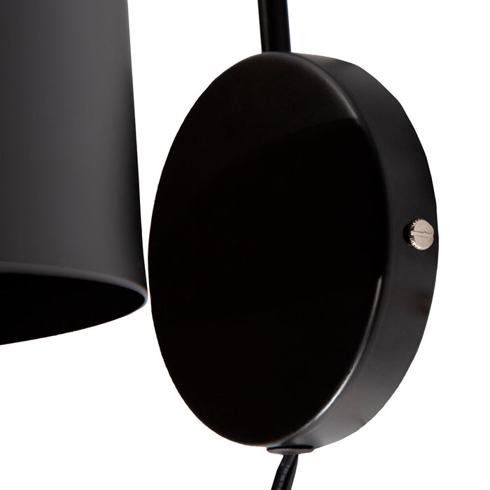 Lámpara de Pared Dark Decor Negro E27 40w 1 Luz