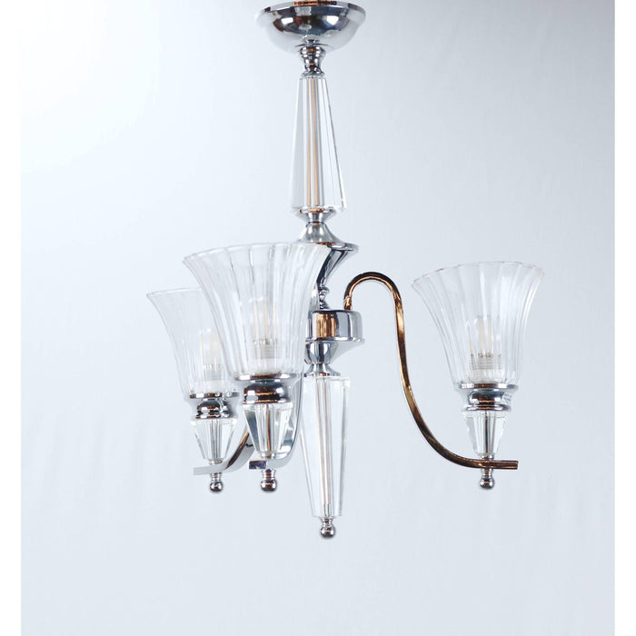 Lámpara Colgante Cromo 3L E27 60W