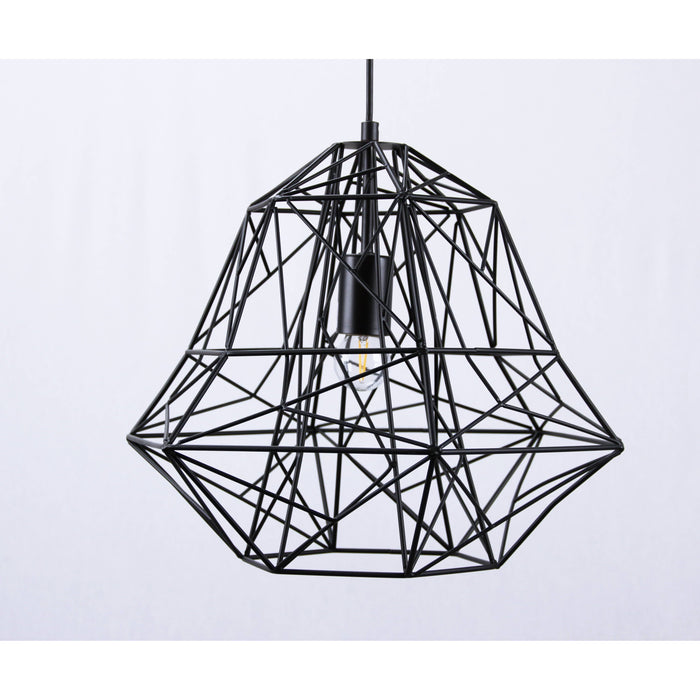 Lámpara Colgante Negro 1L E27 60W