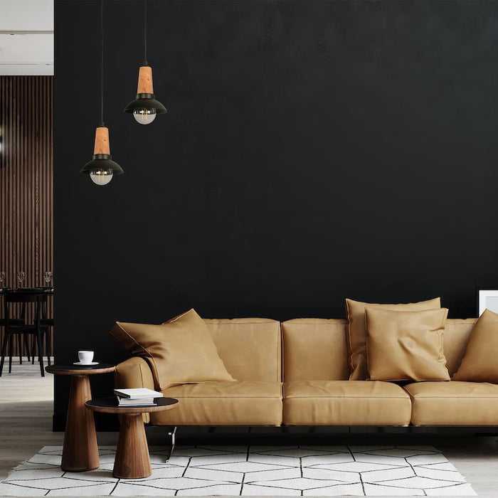 Lámpara Colgante Negro 1L E27 40W
