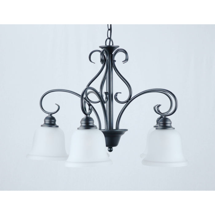 Lámpara Techo Negro 5L E27 60W