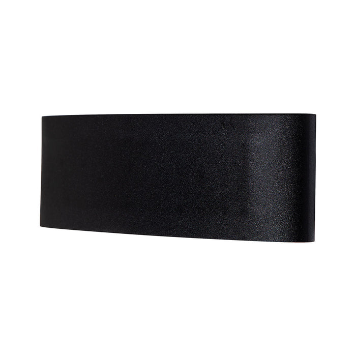 Lámpara de pared LED, acabado negro, 9W, luz amarilla 3000K