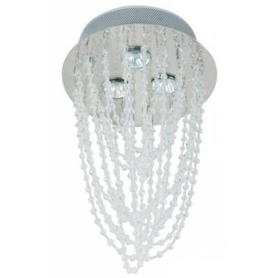 Lámpara Colgante De Cristal 3 Luces*120V*50W*Gz10*Acab. Cromo