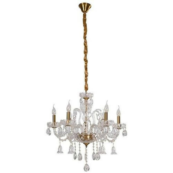LAMP. TECHO DORADO ANTIGUO 6L E14 60W